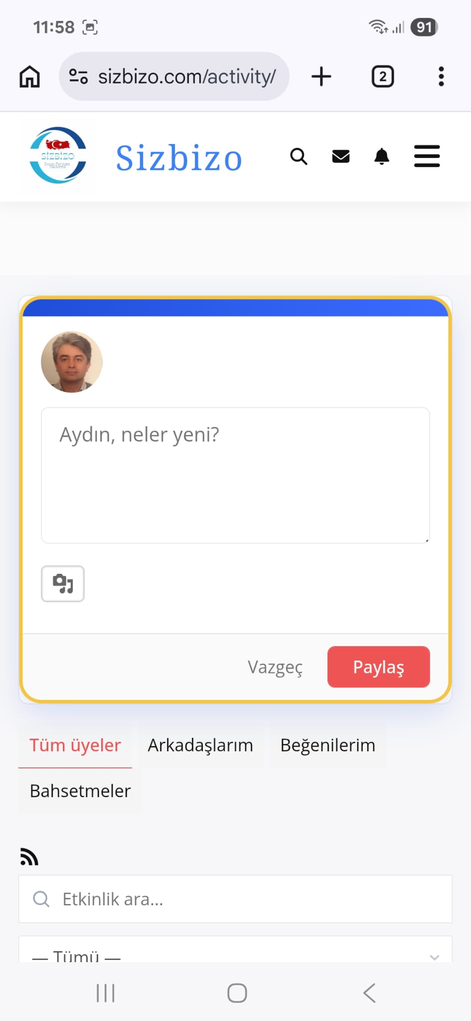 Paylaşım Kutusu